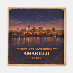 Amarillo Route 66 Skyline Fridge Decor Gift Magnet