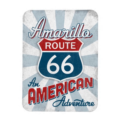 Amarillo Route 66 Vintage America Texas Magnet