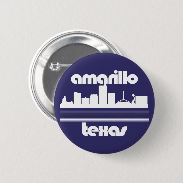 Amarillo Texas  Button (Front & Back)