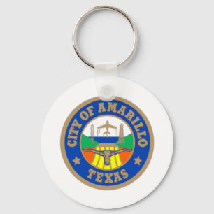 Amarillo (Texas) City flag Keychain