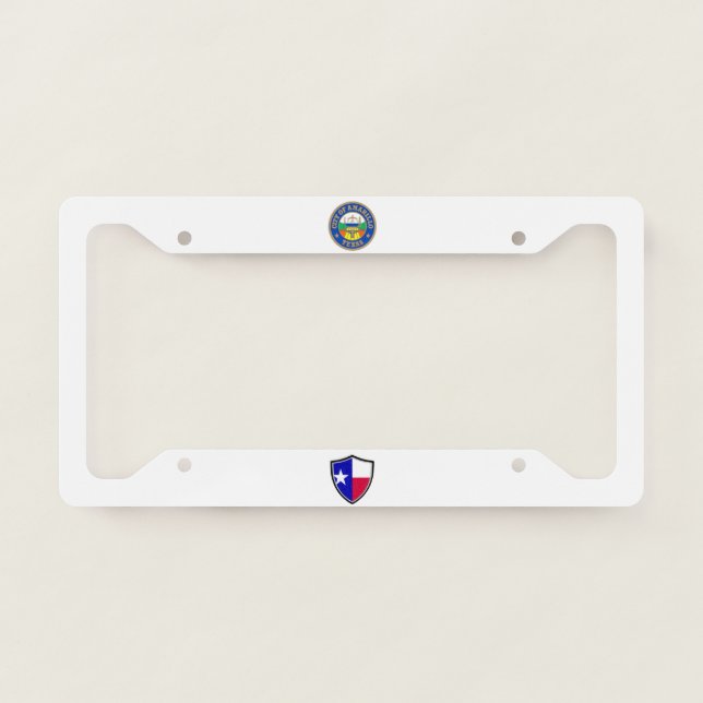 Amarillo (Texas) city flag   License Plate Frame (Front)