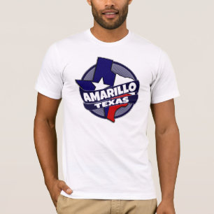 Amarillo Texas flag burst tshirt