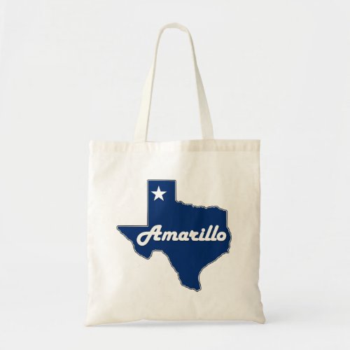 Amarillo Texas Map Lone Star State Panhandle Texan Tote Bag