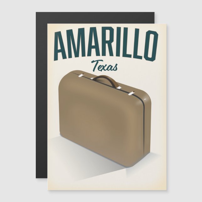 Amarillo texas travel poster (Front/Back)