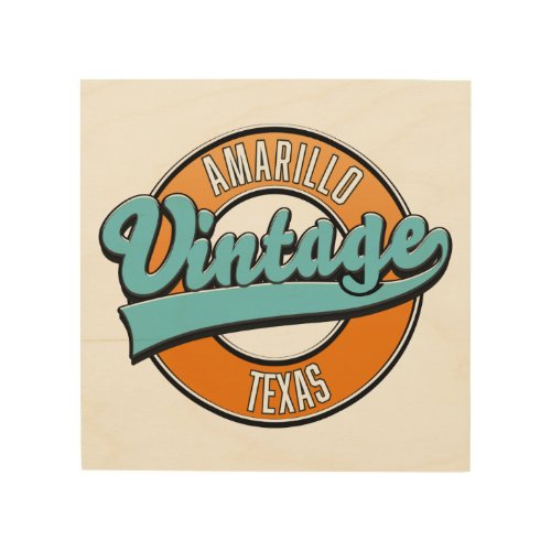 Amarillo Texas vintage logo Jigsaw Puzzle Poster