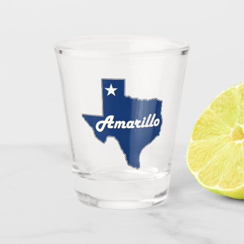 Amarillo TX Lonestar State West Texas Panhandle Shot Glass