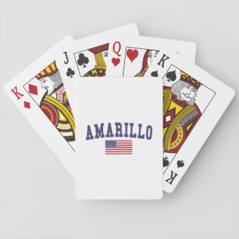 Amarillo Us Flag Playing Cards by republicofcities at Zazzle