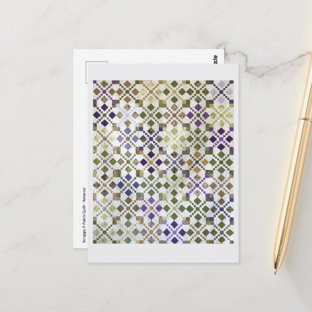 Amarna Quilt Postcard (Front/Back In Situ)