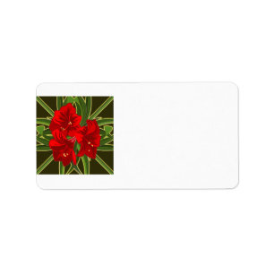 Amaryllis Address Labels