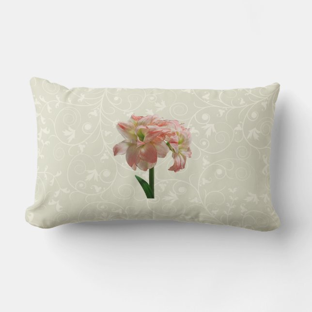 Amaryllis Aphrodite Lumbar Pillow (Front)