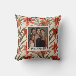 Amaryllis Big Mom Stepmom House Decor Artistic Throw Pillow
