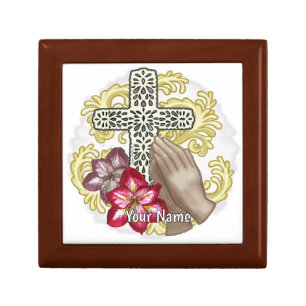 Amaryllis Christian Cross Gift Box