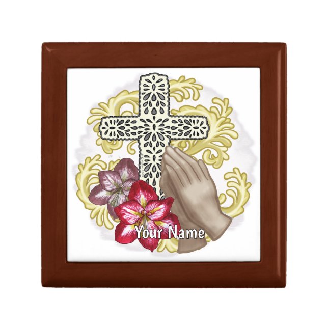 Amaryllis Christian Cross Gift Box (Front)
