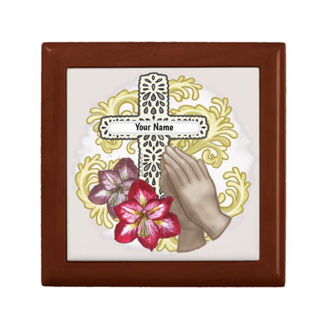 Amaryllis Christian Cross Gift Box (Front)