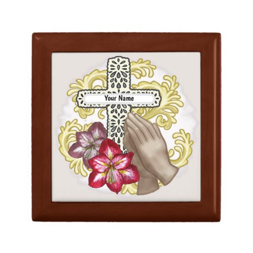 Amaryllis Christian Cross Gift Box