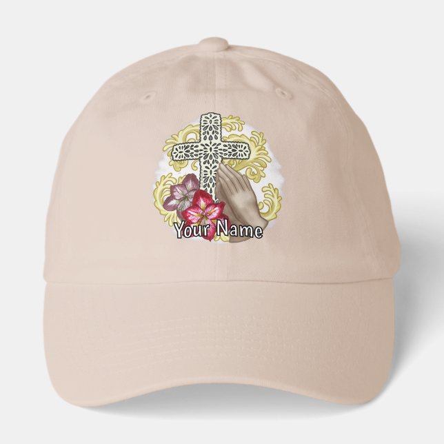 Amaryllis Christian Cross Hat (Front)