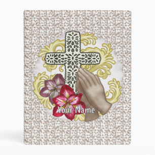 Amaryllis Christian Cross Mini Binder