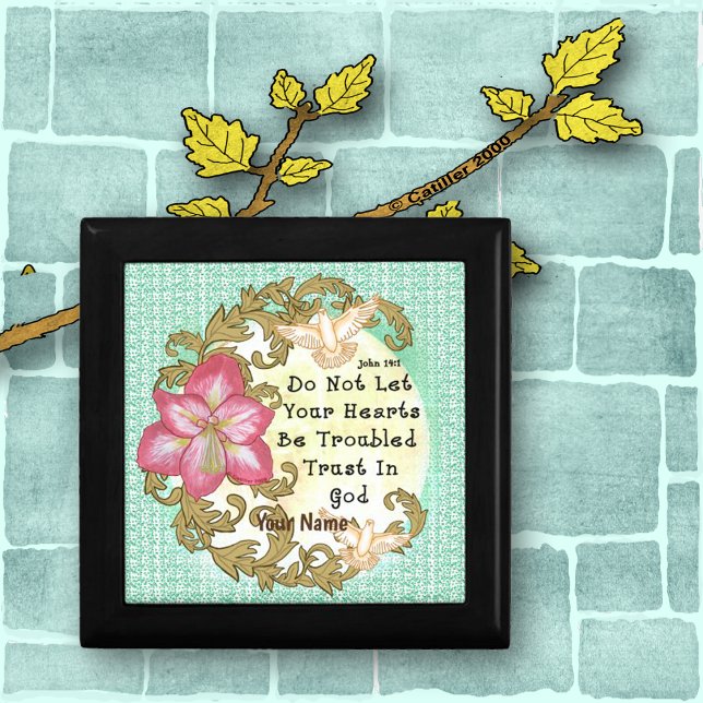 Amaryllis Christian trust god Gift Box (Amaryllis Trust God Gift Box by ArtMuvz Illustration)