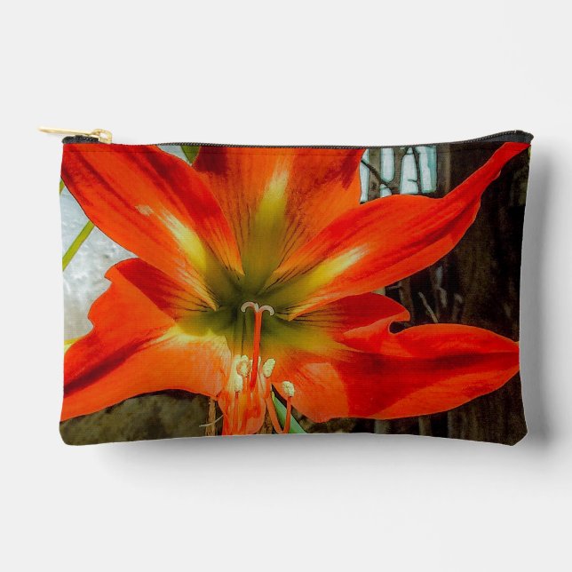 Amaryllis Closeup Accessory Pouch  (Front)