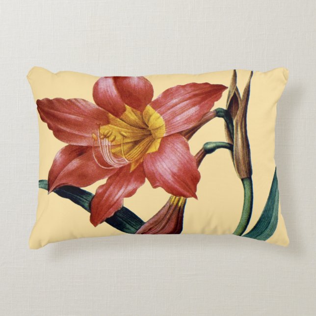 Amaryllis Decorative Pillow (Front)