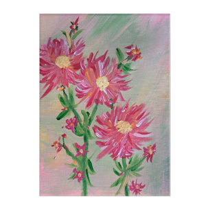 Amaryllis Floral Acrylic Wall Art