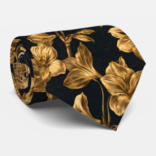 Amaryllis Floral Anniversary Classic Wedding Neck Tie