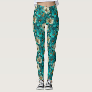 Amaryllis Flower Active Wear Amaryllis Sparkle  Leggings