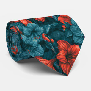 Amaryllis Flower Brother Business Attire Neck Tie