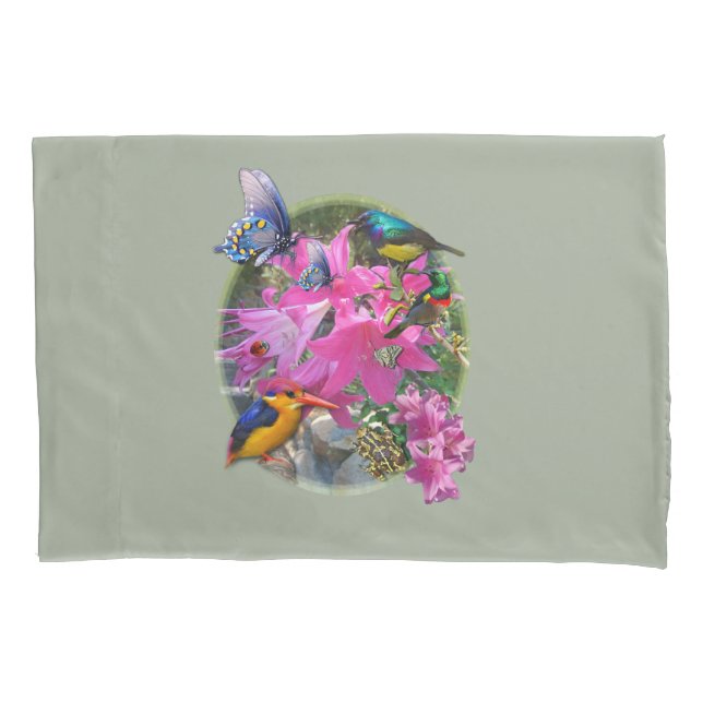 Amaryllis-flower Garden meeting Pillowcase (Front)