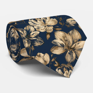 Amaryllis Flower Groom Graduation Neck Tie