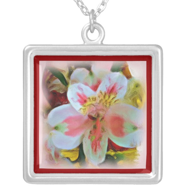 Amaryllis Flower Necklace (Front)
