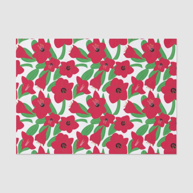 Amaryllis Flower Tissue Paper (Front)
