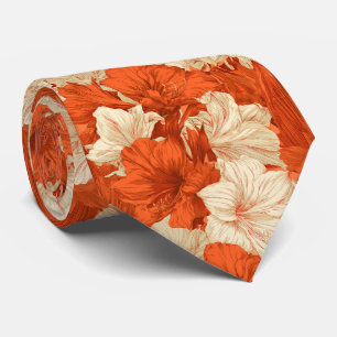 Amaryllis Flower Uncle Garden Wedding Neck Tie