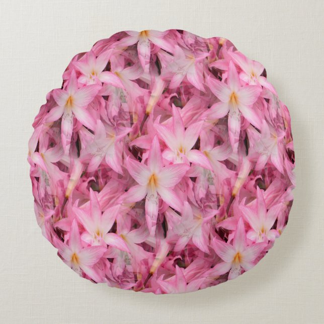 Amaryllis Galore....... Round Pillow (Front)