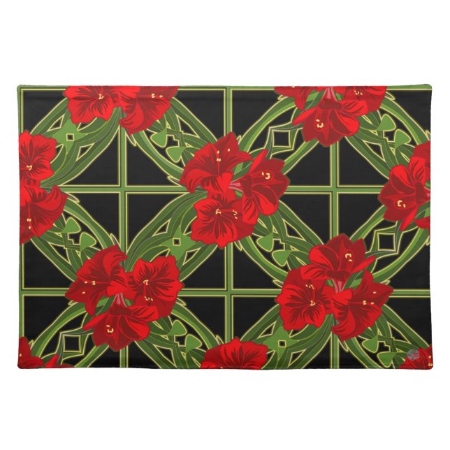 Amaryllis Garden Placemat (Front)