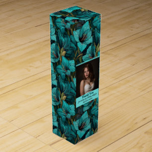 Amaryllis Inspired Happy Birthday Gift For Wife Wine Box