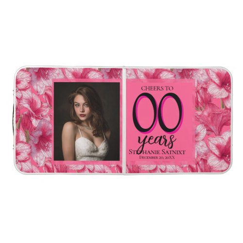 Amaryllis Inspired Surprise Birthday Present Beer Pong Table