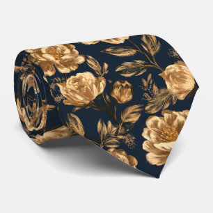 Amaryllis Pattern Best Man Countryside Wedding Neck Tie
