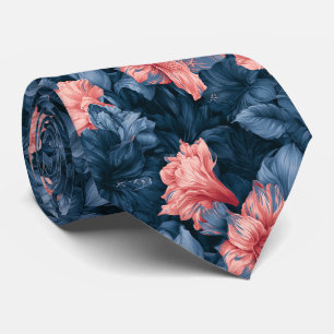 Amaryllis Print Bride Father Corporate Neck Tie