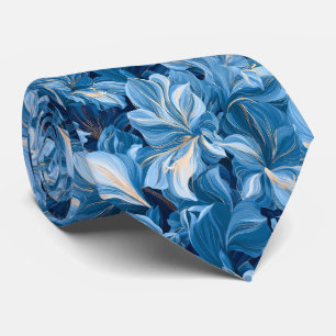 Amaryllis Print Bride Father Summer Wedding Neck Tie