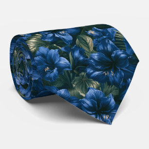 Amaryllis Print Businessman Destination Wedding Neck Tie