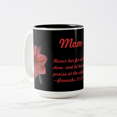 Amaryllis Proverbs 3131 Two_Tone Coffee Mug