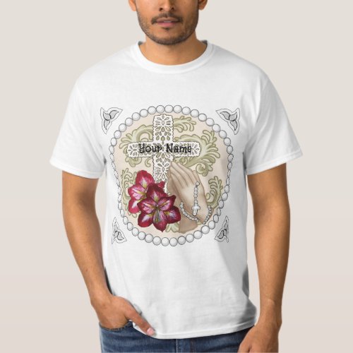 Amaryllis Rosary  custom name T_Shirt