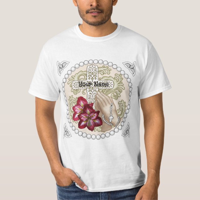 Amaryllis Rosary custom t-shirt (Front)