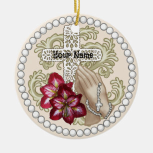 Amaryllis Rosary  ornament