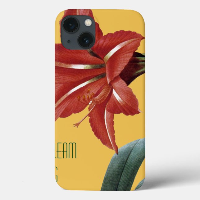 Amaryllis Striped Case-Mate iPhone Case (Back)