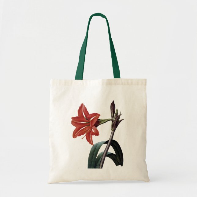 Amaryllis Striped Tote Bag (Front)