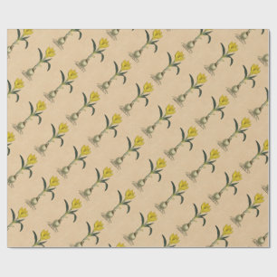 Amaryllis Tulip Botanical Garden Flower Wrapping Paper