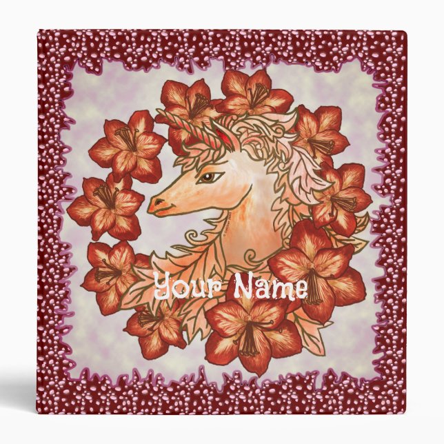 Amaryllis Unicorn binder (Front)