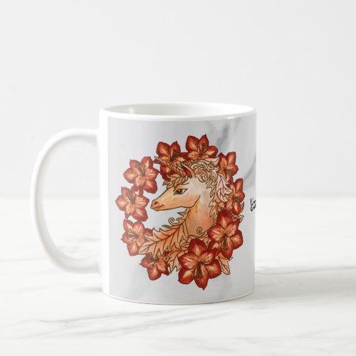 Amaryllis Unicorn Coffee Mug